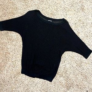 Express 3/4 sleeve knitted sweater.